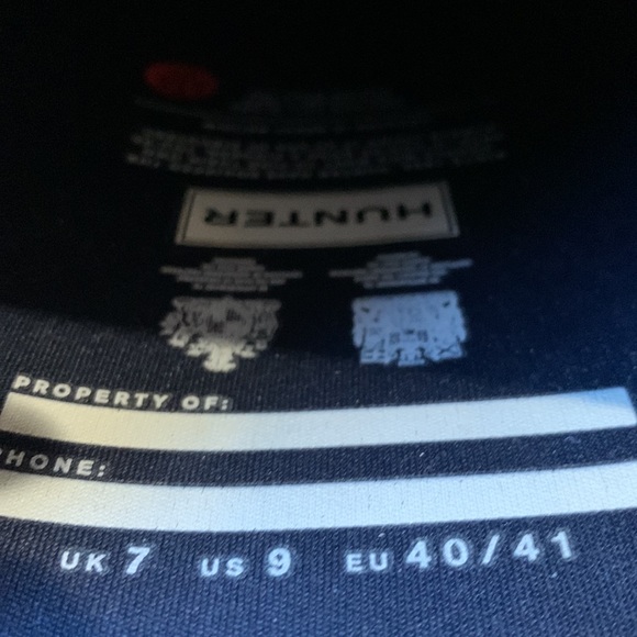 Hunter Original Tall Glossy Navy Rain Boot - Picture 8 of 12